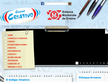 Tablet Screenshot of colegiocriativo.com.br